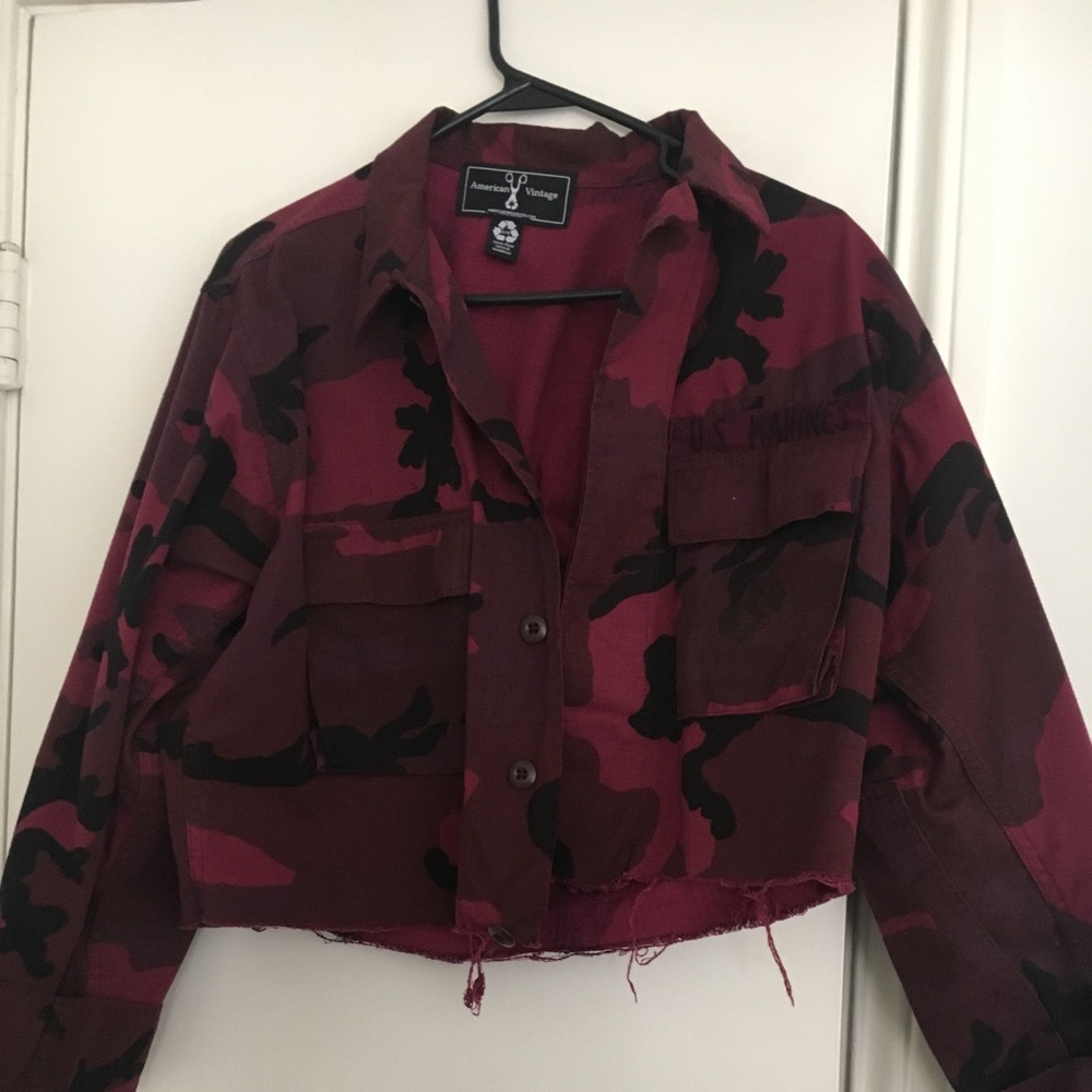 Purple Crop Camp Jacket